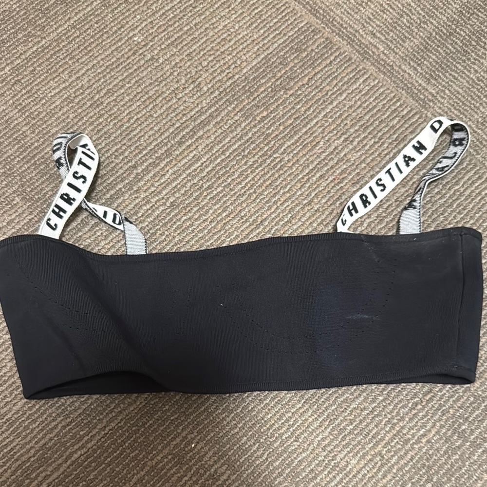 Christian Dior Black Bandeau Top